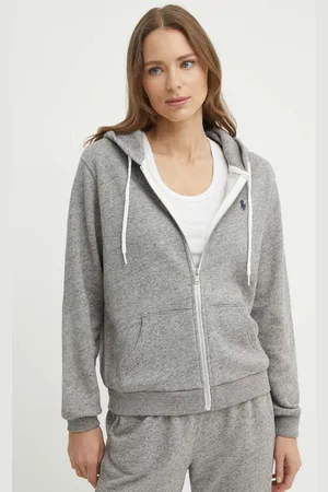 Ralph Lauren Bluza bawełniana damska kolor z kapturem melanżowa 211935584