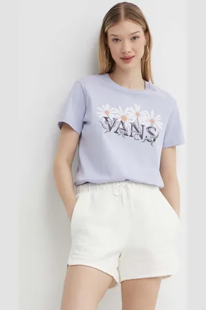 Vans Szorty damskie kolor gładkie high waist