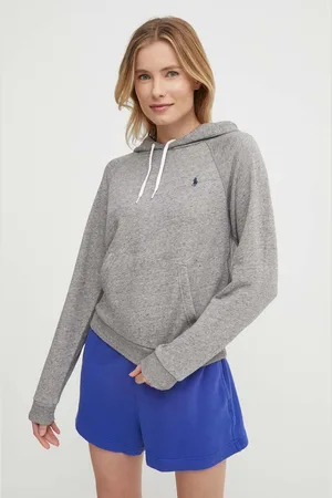Ralph Lauren Bluza bawełniana damska kolor z kapturem wzorzysta 211935583