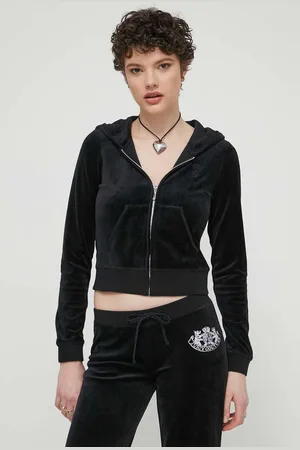 Juicy Couture Bluza damska kolor z kapturem z aplikacją