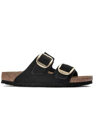 Birkenstock Klapki zamszowe Arizona Big Buckle damskie kolor 1023290