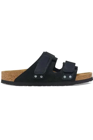Birkenstock Klapki zamszowe Uji męskie kolor 1024810