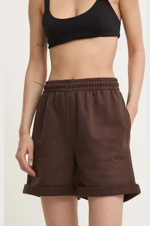 La Mania Szorty NOKO damskie kolor gładkie high waist NOKO