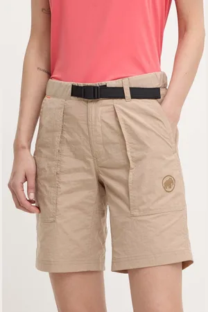 Mammut Szorty outdoorowe Hiking Cargo kolor gładkie medium waist