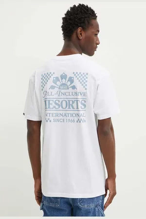 Vans T-shirt bawełniany męski kolor z nadrukiem