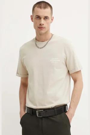Les Deux T-shirt bawełniany męski kolor z nadrukiem LDM101165