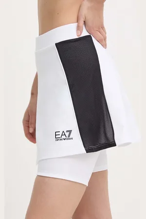 EA7 Spódnica sportowa kolor mini rozkloszowana