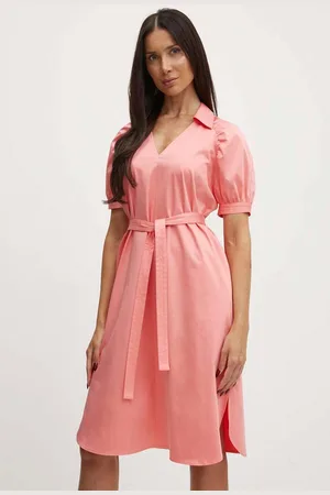 HUGO BOSS Sukienka kolor fioletowy mini rozkloszowana 50515778