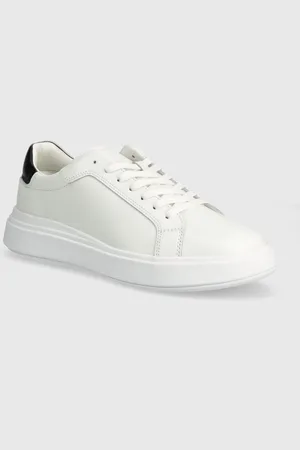 Calvin Klein Sneakersy skórzane LOW TOP LACE UP LTH kolor HM0HM01016