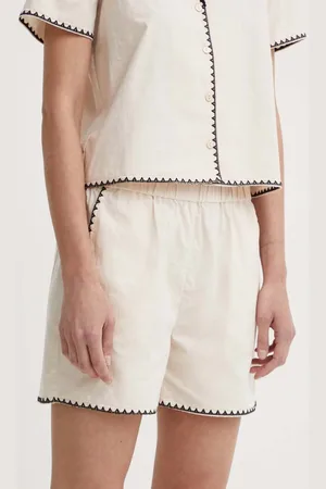 Résumé Résumé szorty bawełniane BeatriceRS Shorts kolor gładkie high waist 121881184