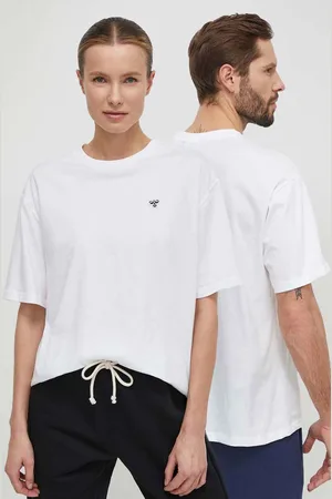 Hummel T-shirt bawełniany hmlLOOSE T-SHIRT BEE kolor gładki 225349