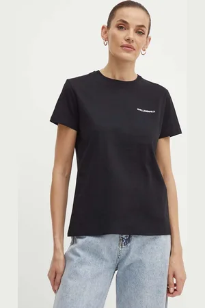 Karl Lagerfeld T-shirt bawełniany damski kolor 245W1714