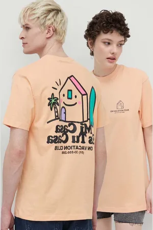 On Vacation T-shirt bawełniany Mi Casa kolor z nadrukiem OVC T149
