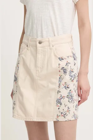 Pepe Jeans Spódnica jeansowa MINI SKIRT HW PAISLEY kolor mini rozkloszowana PL901135