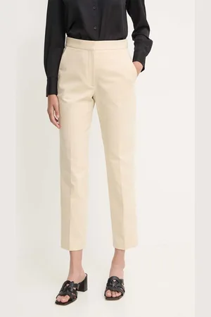 Calvin Klein Spodnie damskie kolor proste high waist K20K206885