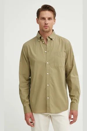Les Deux Koszula bawełniana męska kolor regular z kołnierzykiem button-down LDM410183