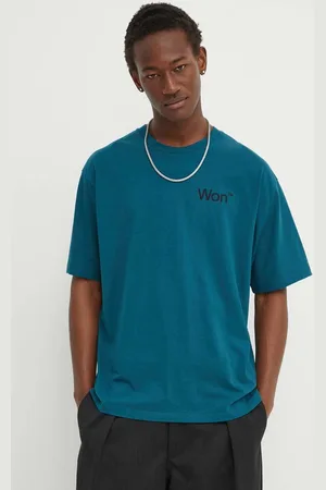 Won Hundred T-shirt bawełniany męski kolor z nadrukiem 3101-12063