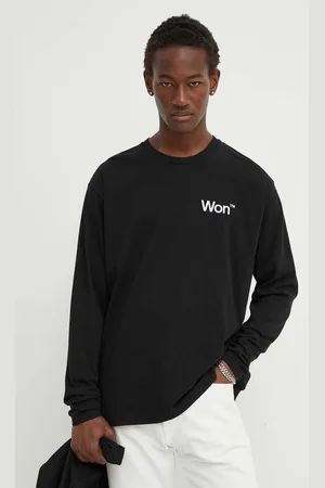 Won Hundred Longsleeve bawełniany kolor z nadrukiem 3146-12063