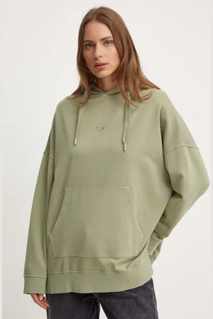 Pepe Jeans Bluza EVELINA damska kolor z kapturem gładka PL581447
