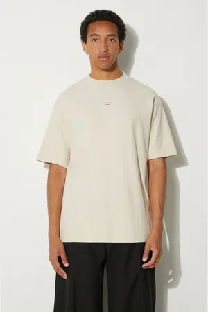 Drôle de Monsieur T-shirt bawełniany Slogan Classique męski kolor z nadrukiem PERM-TS202-CO002-MT