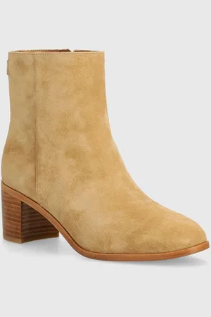 Ralph Lauren Botki zamszowe Cassie damskie kolor na słupku 802942518001