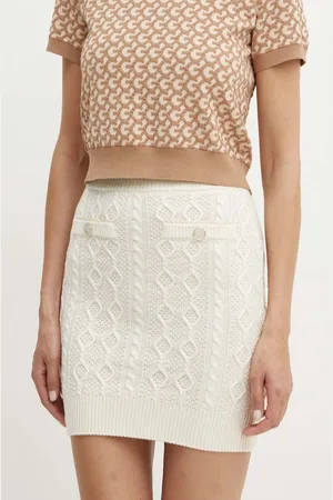 Guess Spódnica z domieszką wełny ISABELLE kolor mini ołówkowa W4YD58 Z37L1