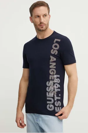 Guess T-shirt męski kolor z nadrukiem M4YI34 J1314