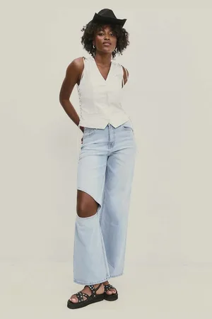 ANSWEAR Lab jeansy damskie high waist