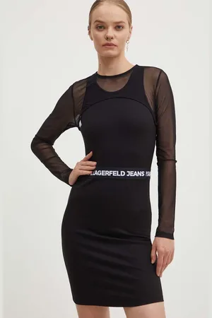 Karl Lagerfeld Sukienka kolor mini dopasowana 245J1306