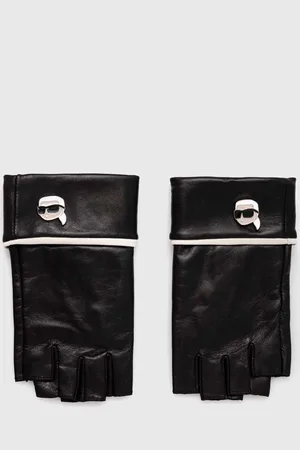 Karl Lagerfeld Mitenki skórzane damskie kolor 245W3605