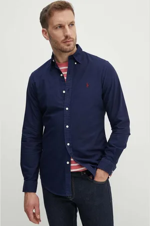 Ralph Lauren Koszula bawełniana męska kolor slim z kołnierzykiem button-down 710767828