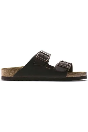 Birkenstock Klapki skórzane Arizona damskie kolor 52533