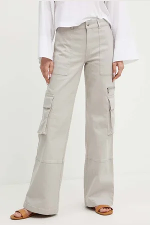 Max&Co. Spodnie damskie kolor proste high waist 2426136021200