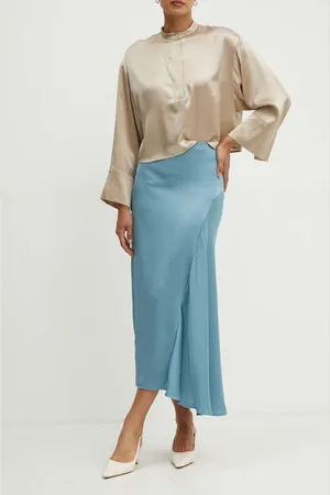 Max Mara Spódnica kolor maxi rozkloszowana 2425106041600