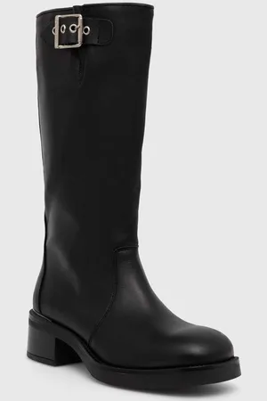 Steve Madden Kozaki skórzane Bonna damskie kolor na słupku SM11003091