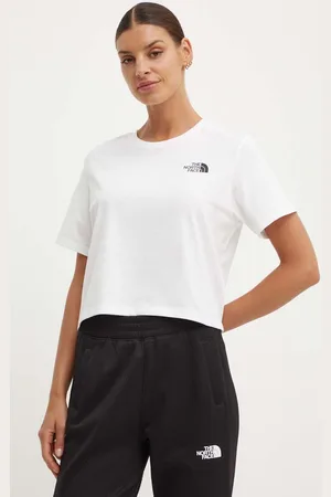 The North Face T-shirt W Simple Dome Cropped Slim Tee damski kolor NF0A87U4FN41