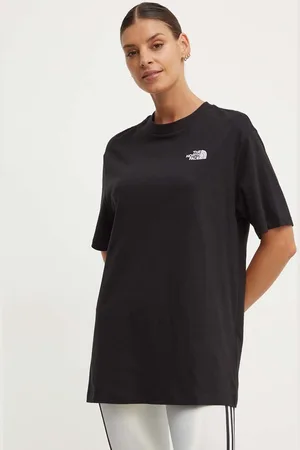 The North Face T-shirt bawełniany W S/S Essential Oversize Tee damski kolor NF0A87NQJK31