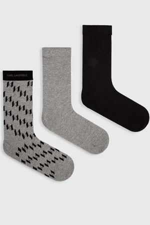 Karl Lagerfeld Skarpetki K/MONOGRAM 3-pack kolor 245M6004