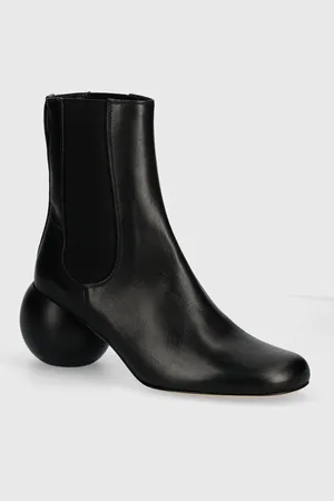 Max Mara Sztyblety skórzane ESTE damskie kolor na słupku 2425796014600