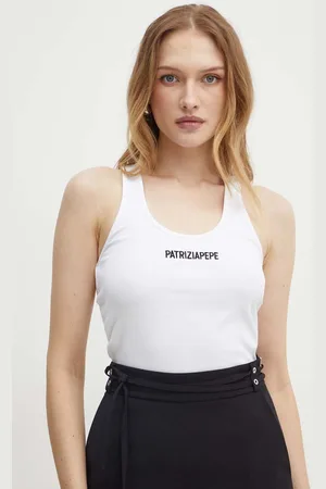 Patrizia Pepe Top bawełniany kolor 8M1617 J216