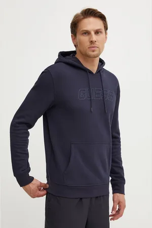 Guess Bluza ALDWIN męska kolor z kapturem z aplikacją Z4YQ12 KAIJ1