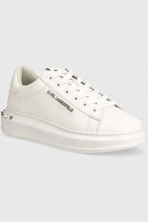 Karl Lagerfeld Sneakersy skórzane KAPRI MENS kolor KL52574A