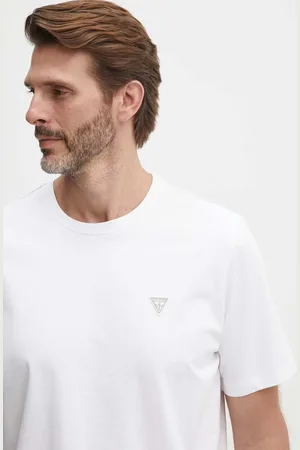 Guess T-shirt bawełniany męski kolor gładki M4YI0A KCCM1