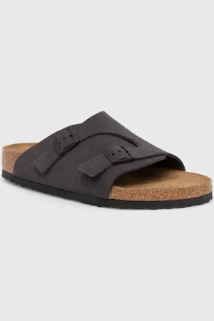 Birkenstock Klapki zamszowe Zürich męskie kolor 1028586