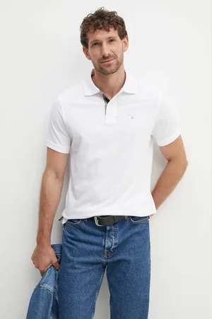Barbour Polo bawełniane Tartan Pique Polo kolor z aplikacją MML0012