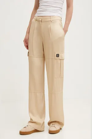 HUGO BOSS Spodnie damskie kolor proste high waist 50472062