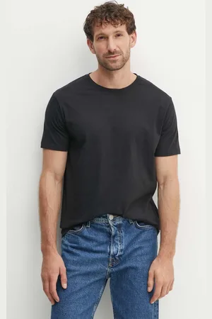 Lindbergh T-shirt bawełniany 2-pack męski kolor gładki 30-400000-4PK