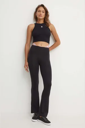HUGO BOSS Spodnie lounge kolor dzwony high waist 50518173