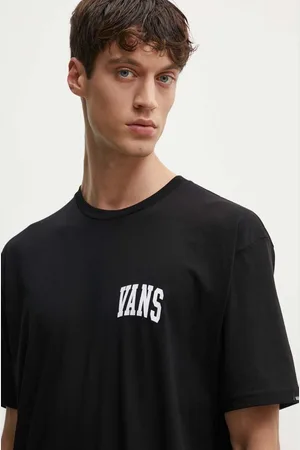 Vans T-shirt bawełniany męski kolor z nadrukiem VN000HFGBLK1