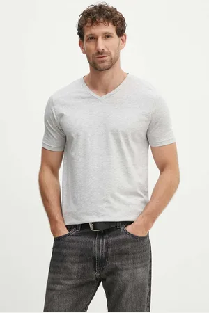 Lindbergh T-shirt męski kolor melanżowy 30-48001E